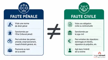 Acquitté au pénal, indemnisé au civil : ce qui change en 2026 Acquitté au pénal, indemnisé au civil : ce qui change en 2026